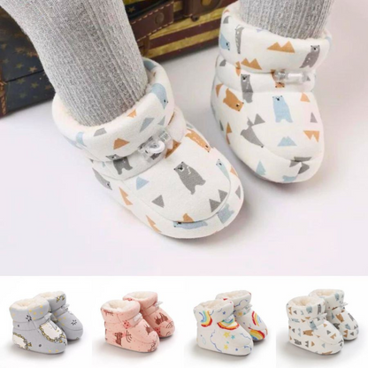 HappyToes™ | Warme, antislip babyslofjes