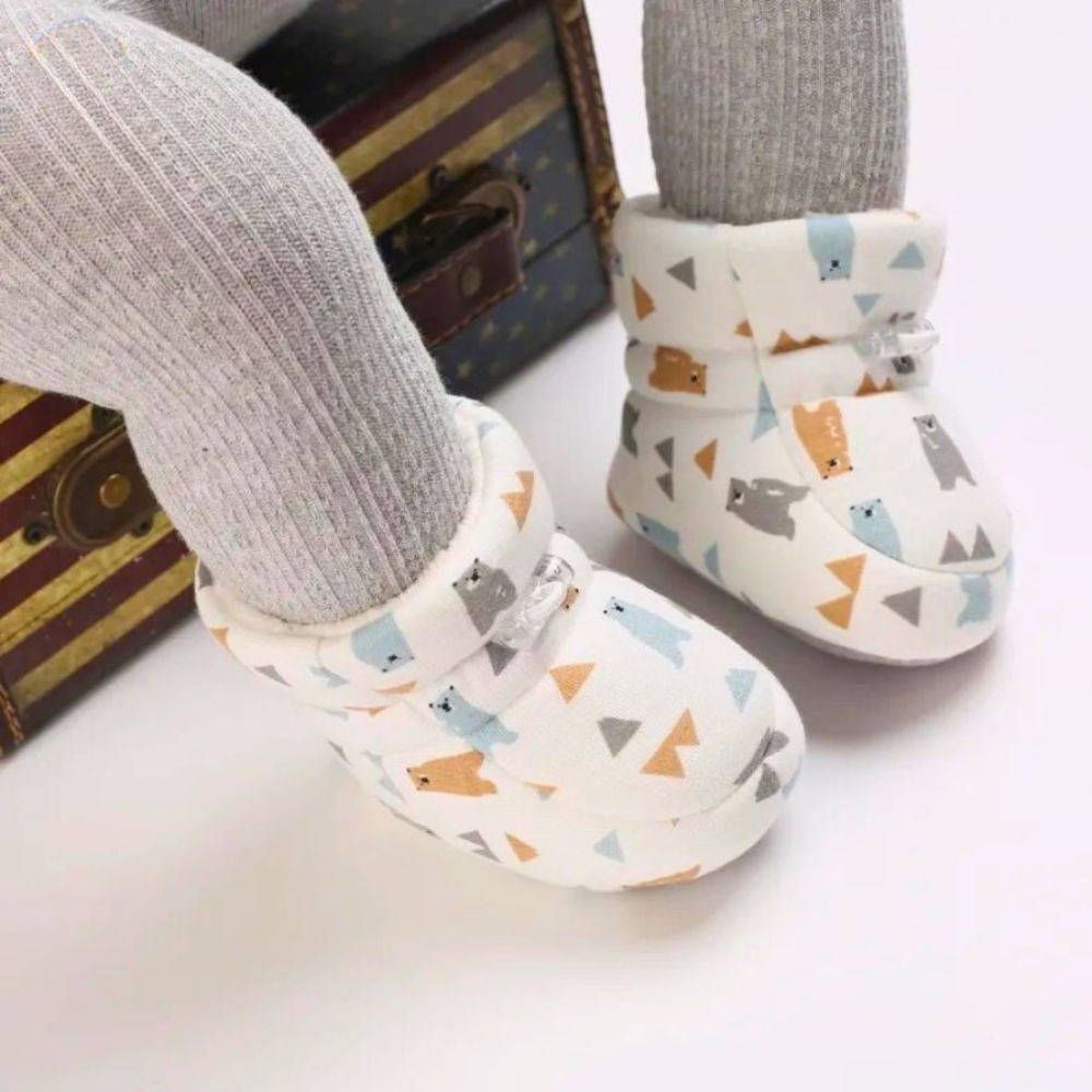 HappyToes™ | Warme, antislip babyslofjes