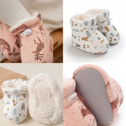 HappyToes™ | Warme, antislip babyslofjes